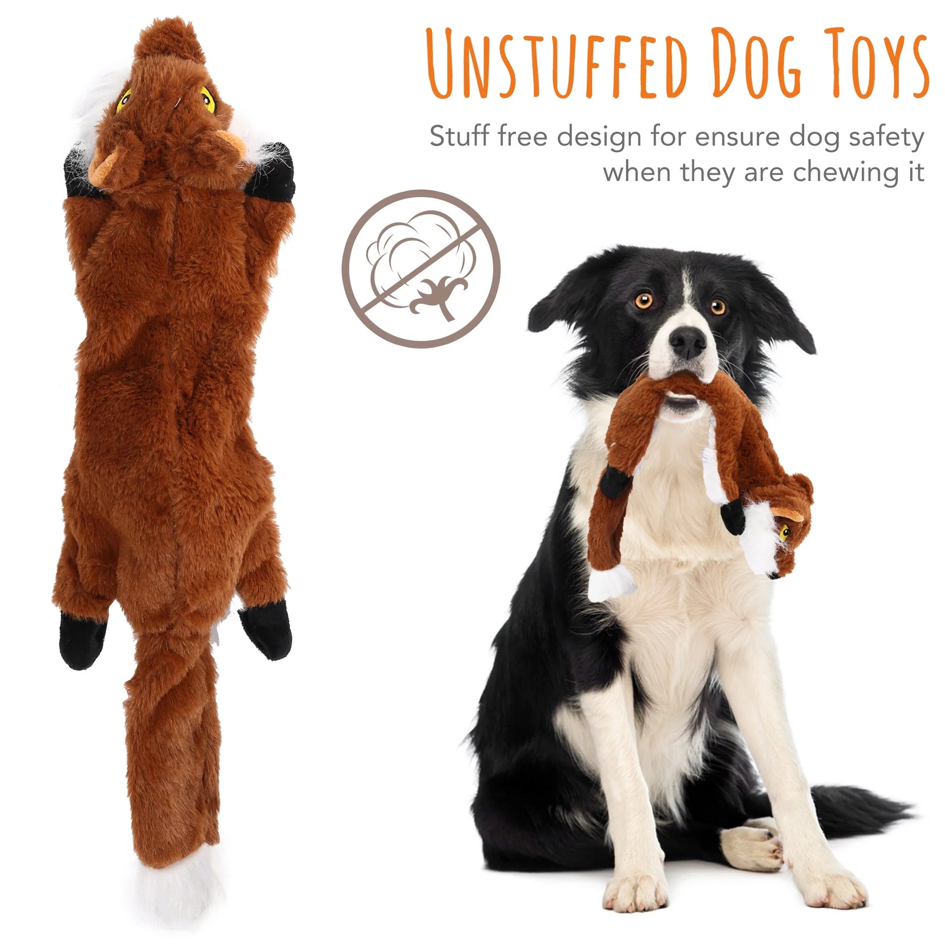 5 Dog Squeaky Toys for Small Dog, No Stuffing