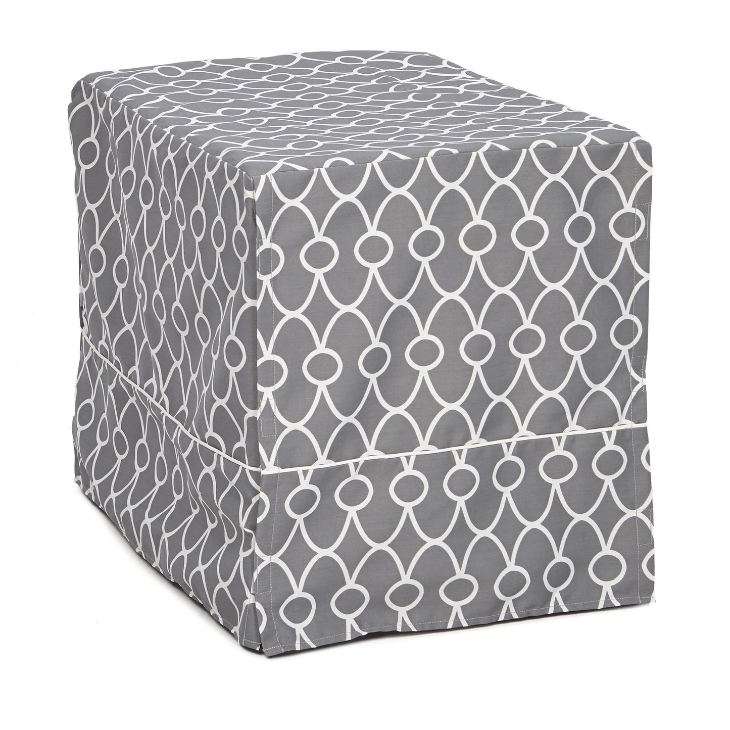 Midwest Dog Crate Cover, Gray Geometric Pattern, 42"