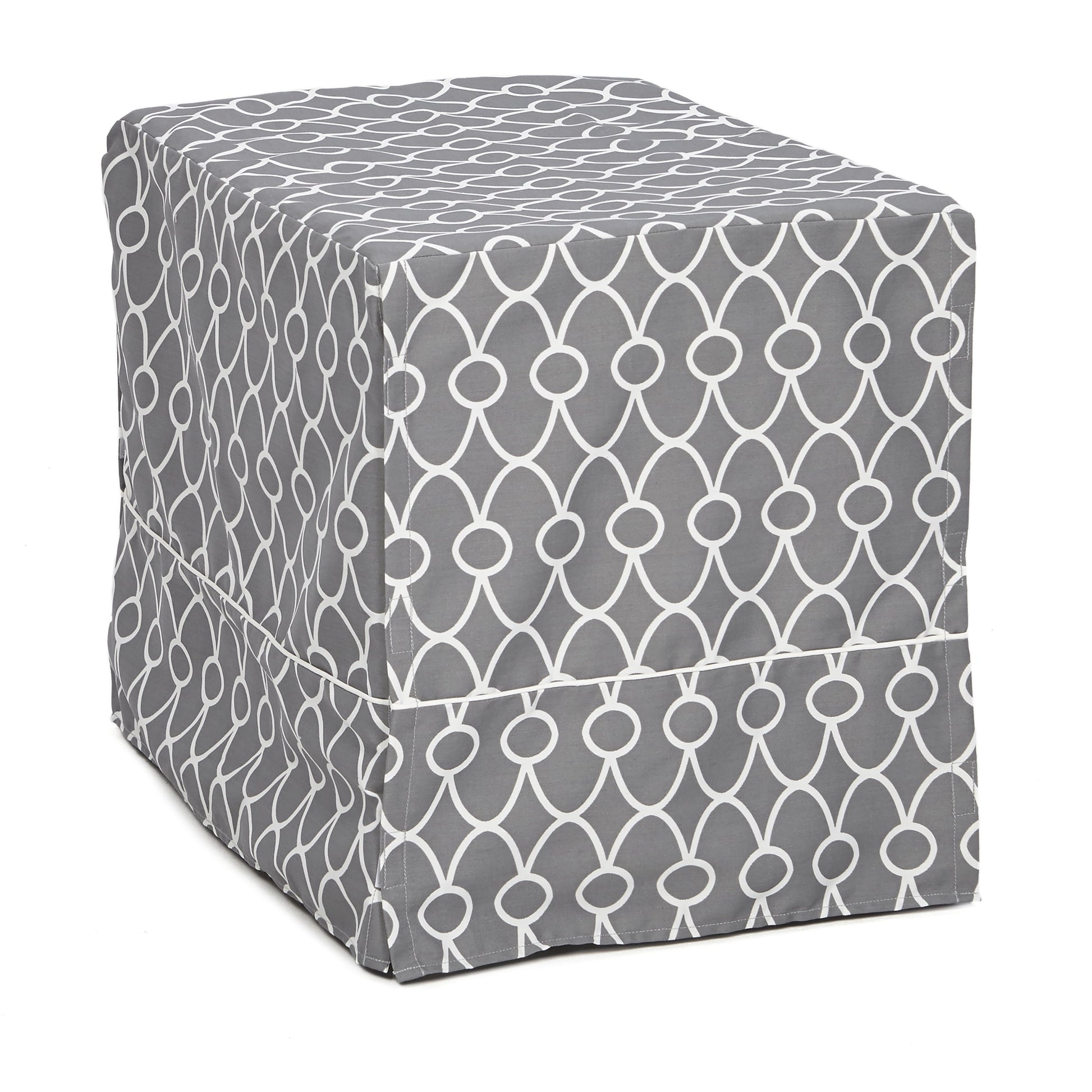 Midwest Dog Crate Cover, Gray Geometric Pattern, 42"