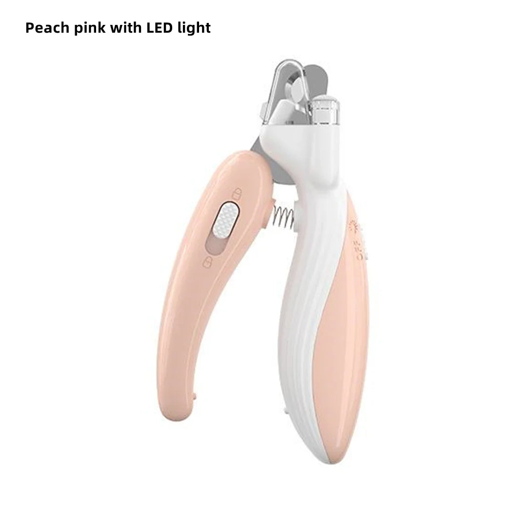 Pet Nail Clippers Dog Cat Nail Trimmer Labor-Saving Nail Clipper Convenient LED Electric Nail Grinder Dog Grooming Supplies