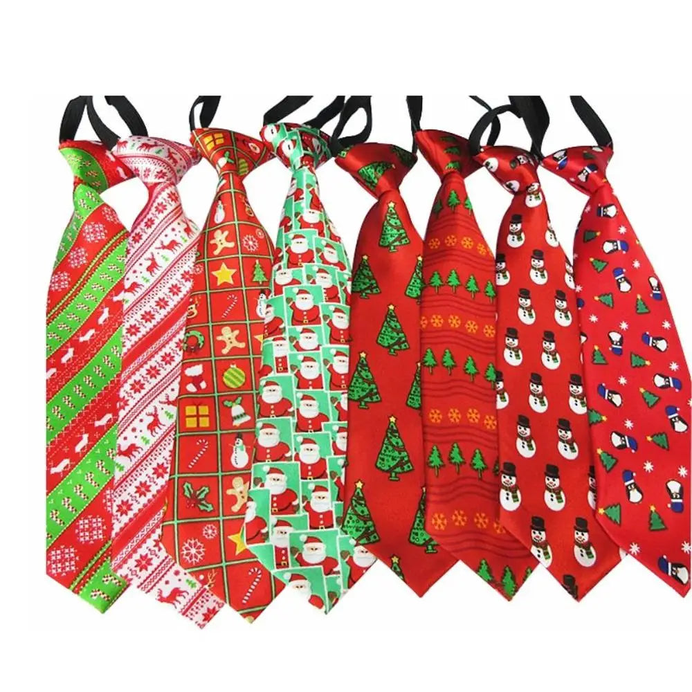 30Pc/Lot Christmas Holiday Large Dog Neckties for Big Pet Dogs Ties Supplies Neckties Dog Grooming Supplies Y101801