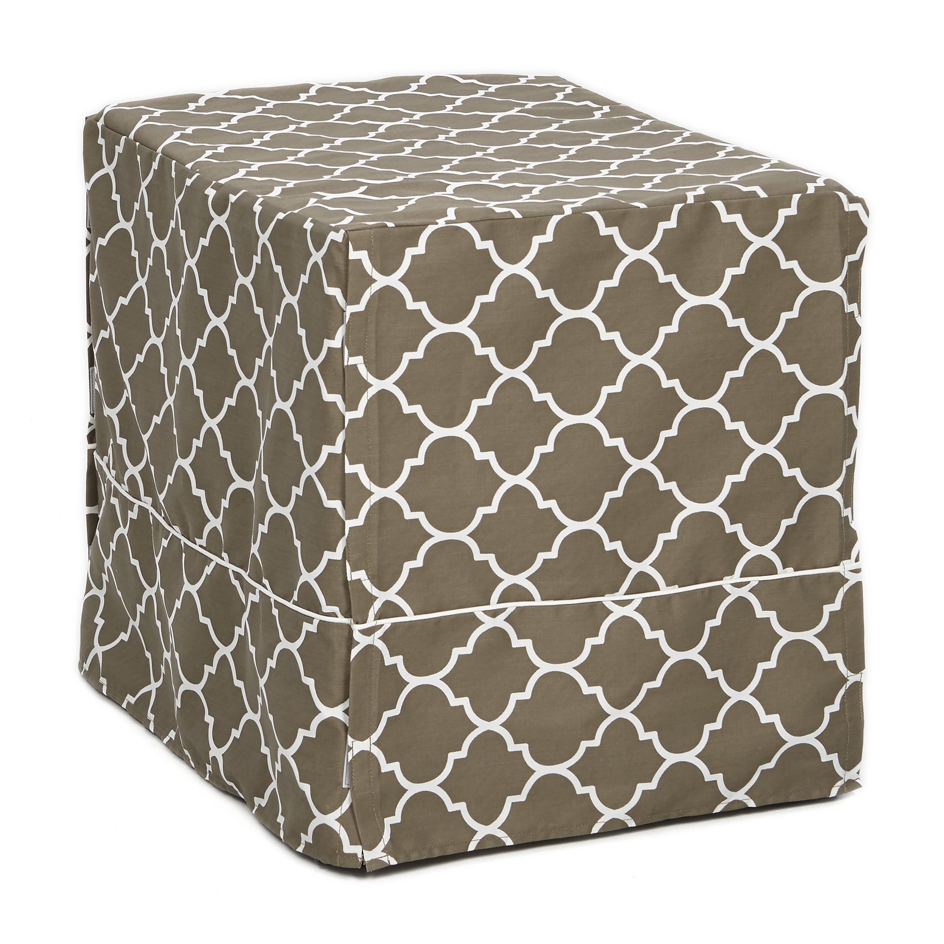 Dog Crate Cover, Brown Geometric Pattern, 30"